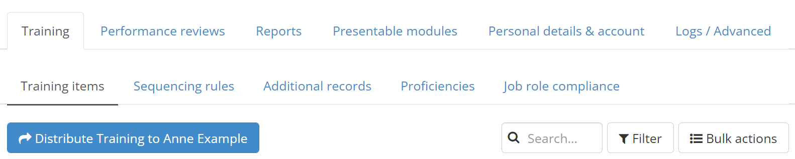 Distribute training option
